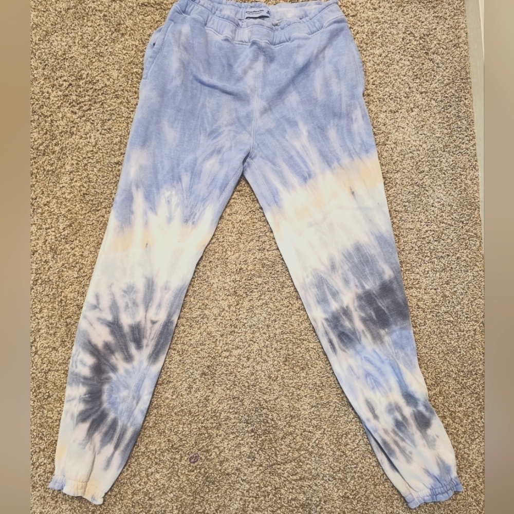 Abercrombie & Fitch tie-dyed joggers, size medium